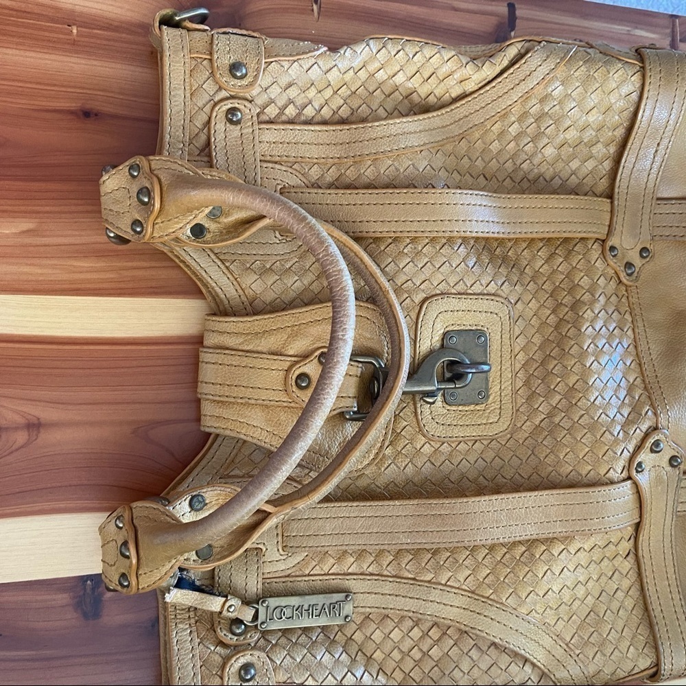 Lockheart Brighton RARE  Braidy Bunch Woven 5 Pocket Shoulder Handbag - Picture 7 of 16